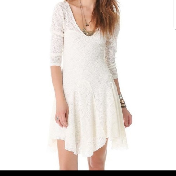 Free People Dresses & Skirts - Free people V neck lace dress